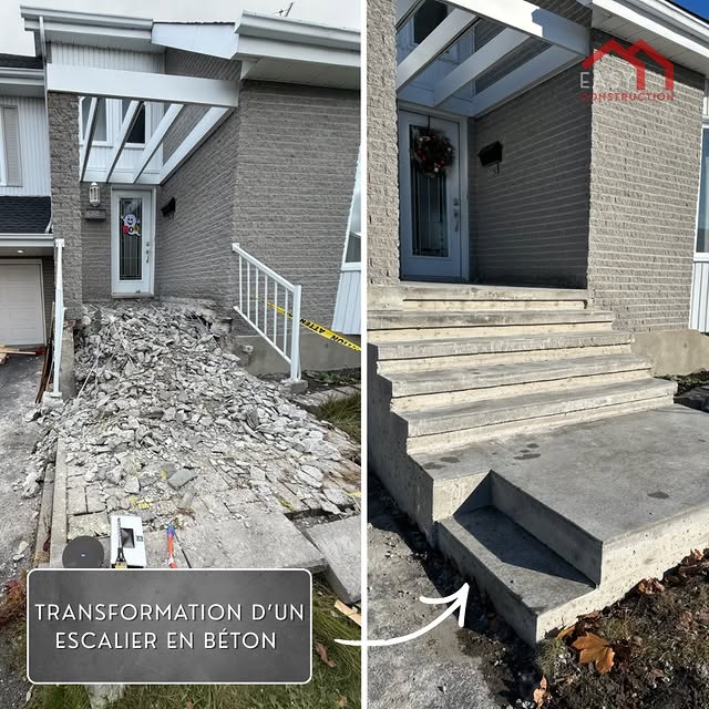 Projet Coulage de béton à Dalle de garage · Boucherville