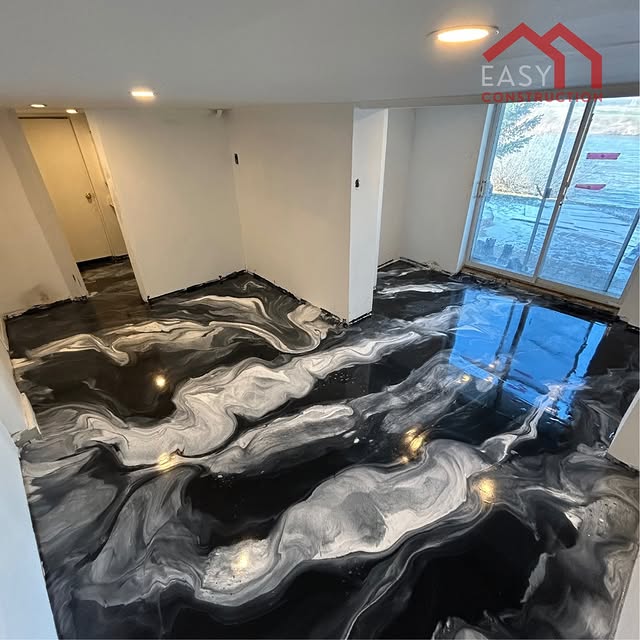 Projet Revêtement époxy à Plancher commercial · Saint-Hubert