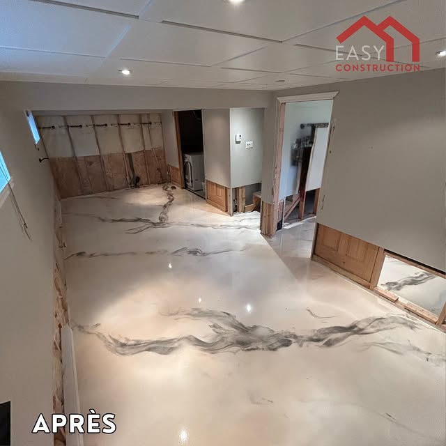 Projet Revêtement époxy à Atelier résidentiel · Terrebonne