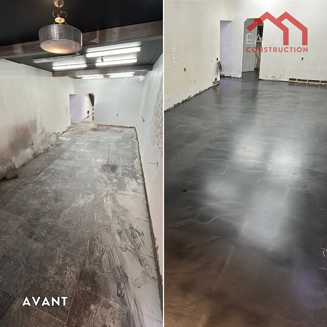 Projet Revêtement époxy à Plancher de cabanon · La Prairie