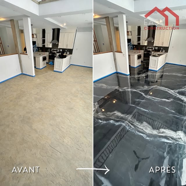 Projet Revêtement époxy à Garage double · Saint-Constant